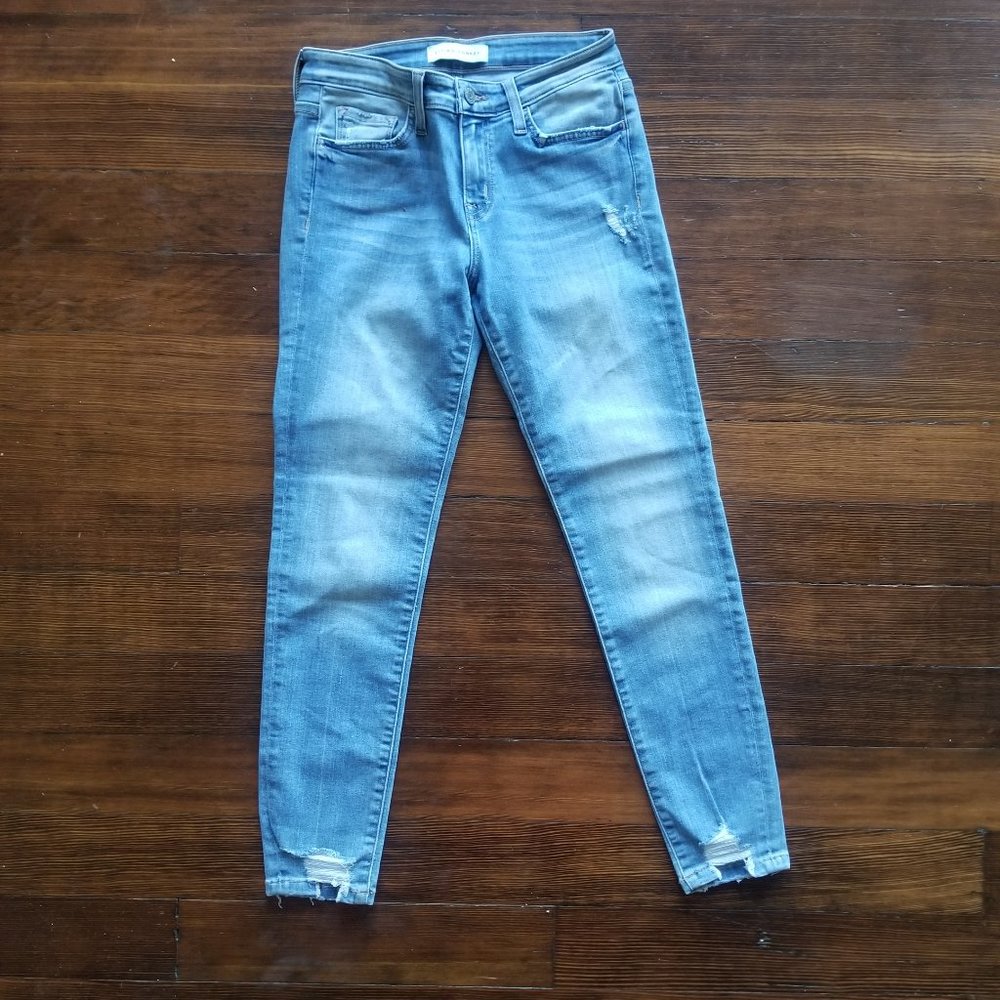 Flying Monkey faded distressed skinny jeans